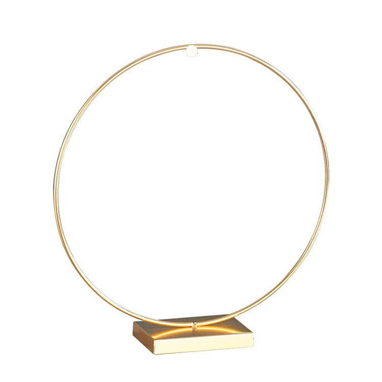 Round Golden Metal Loop Stand-10 inch