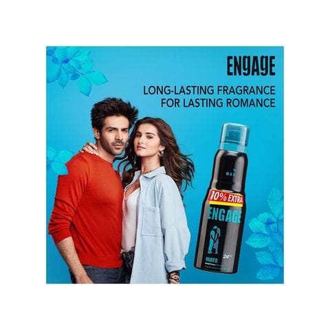 Engage Mate Deodorant Spray, 220 ml Bottle