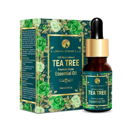 Regal Essence Tea Tree Essential Oil For Healthy Skin, Hair & Stress-15ml