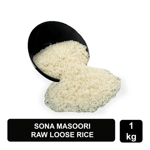 Sona Masoori Raw Rice, 1 kg Loose