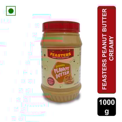 Feasters Peanut Butter - Creamy, 1 kg Jar