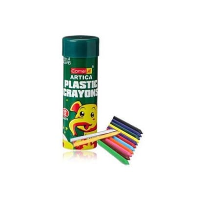 Camlin Kokuyo Plastic Crayons 12 Shades (Pack Of 4)