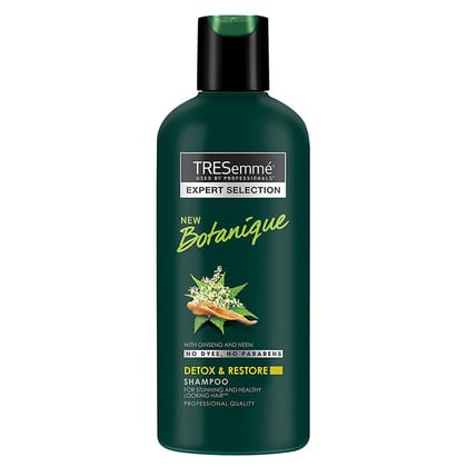 Tresemme Detox & Restore Shampoo, With Ginseng And Neem, No Dyes, No Parabens, Safe For Colour-Treated Hair, 185 Ml(Savers Retail)