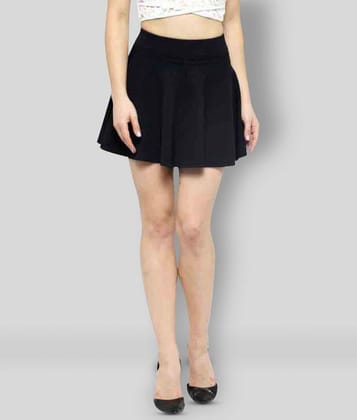 N-Gal - Black Cotton Womens Circle Skirt ( Pack of 1 ) - None