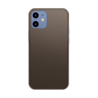 Baseus Frosted Glass Protective Case for iPhone 12 Models 2020 (WIAPIPH61P-WS06)-Black / iPhone 12 Mini
