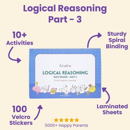 Logical Reasoning- (Part 3) Activity Binder for Age 4+