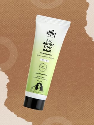 Elitty All About That Base Tinted BB Cream with SPF 30, Natural Coverage, Golden Dreams - (Deep)