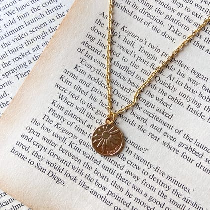 Coin Flower Necklace