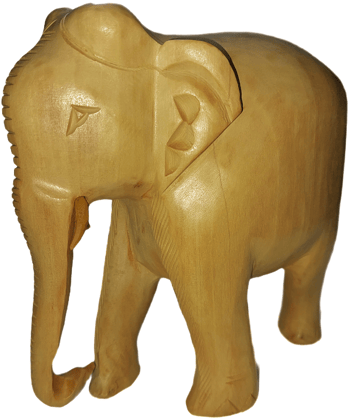 Bharat Traders Wooden Elephant Plain