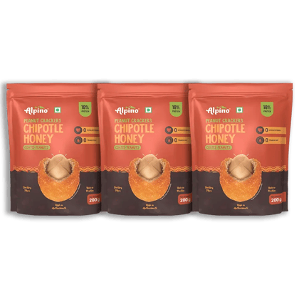 Alpino Peanut Crackers Chipotle Honey 600g (Pack Of 3)