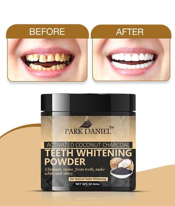 Park Daniel Coconut Shell Charcoal Teeth Whitening Powder Denture Oral Kit