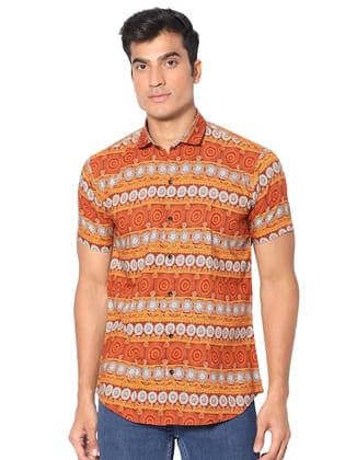 Classic Fit Ethnic Motifs Printed Casual Shirt
