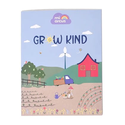 Grow Kind Farm Paper Color Book-17.5x13.5 / White