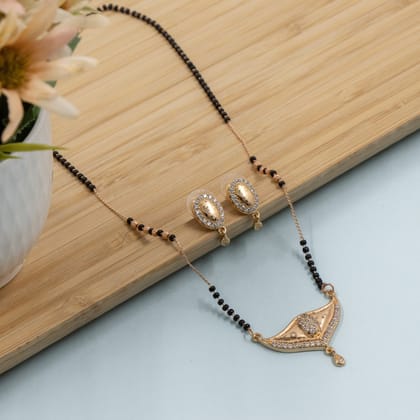 Rosegold Mohini Mangalsutra-set