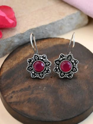 Trendy Oxidised Star-Shaped Hook Earrings for Every Occasion | Sarichka-Red