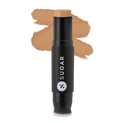 SUGAR Cosmetics - Ace Of Face - Foundation Stick - 50 (05) Mocha (Medium Tan Foundation with Golden Undertone) - Waterproof, Full Coverage Foundation for Women with Inbuilt Brush - 12 g
