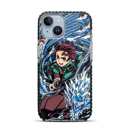 Tanjiro Water Breathing 2.0 Demon Slayer Anime iPhone 14 Stride Phone Case-Stride