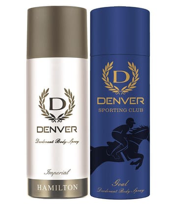 Denver Denver Imperial and Goal Deo Combo (Pack of 2) Men Liquid 330 g