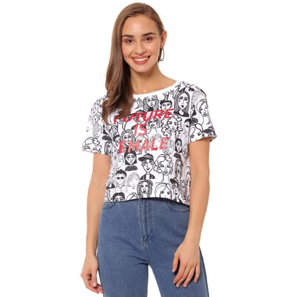 Campus Sutra Women Printed Casual Top-L - None