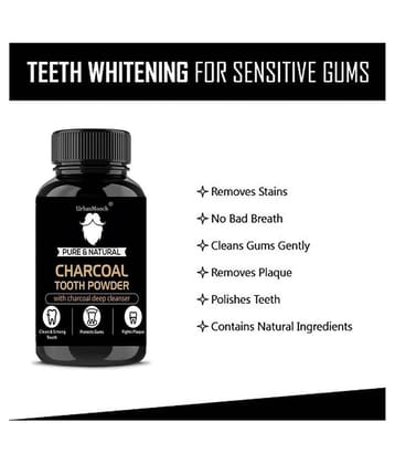 UrbanMooch Charcoal Tooth Powder - Mint Toothpaste 20 gm