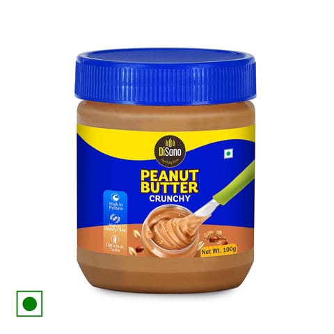 DiSano Peanut Butter Crunchy, 100 gm Bottle