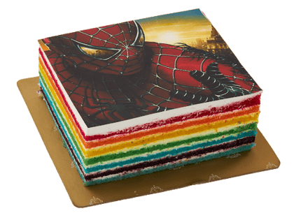 Spider Man Print Cake __ Belgium Chocolate Truffle Half Kg