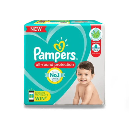 Pampers All round Protection Pants\, Large size baby diapers\, Lotion with Aloe Vera\, 42 Units Pouch