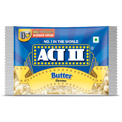 Act II Microwave Popcorn - Butter Flavour, Snacks, 99 G Pouch