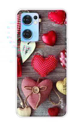 Valentine Hearts Soft Cover for Oppo Reno7 5G