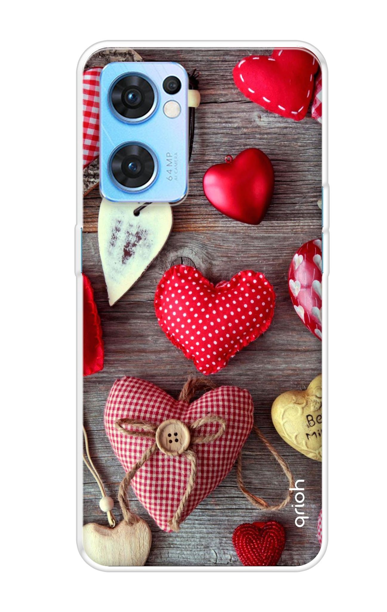 Valentine Hearts Soft Cover for Oppo Reno7 5G