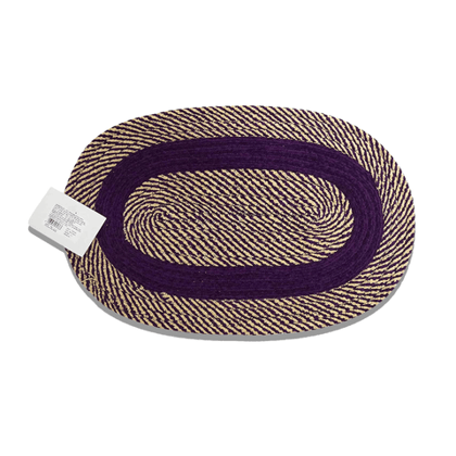 Shamrock Oval Chenille Cotton Door/Floormat - Assorted, 34 X 56 Cm, 1 Count