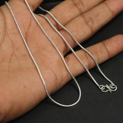 Brass Silver Chain-Brass / 1 Pc