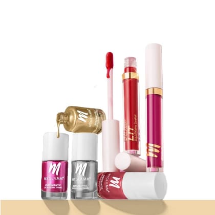 Pack of 2 Lipstick and Chromantic Nail Paint