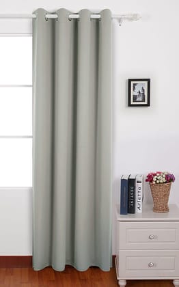 American-Elm Pack of 1 Two Sided Light Beige Color Room Darkening Blackout Curtains-L.Window- 4.5 x 6 ft