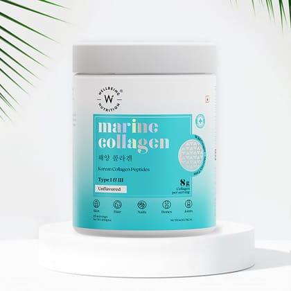 Pure Korean Marine Collagen Peptides | Unflavored | Combat Signs of Ageing-Pack of 1