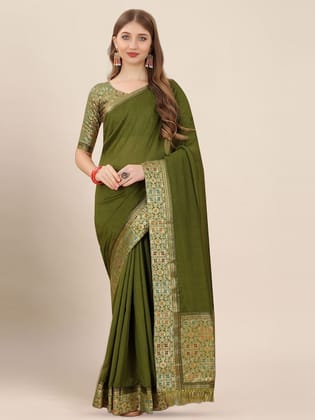 Woven Design Border Detail Saree