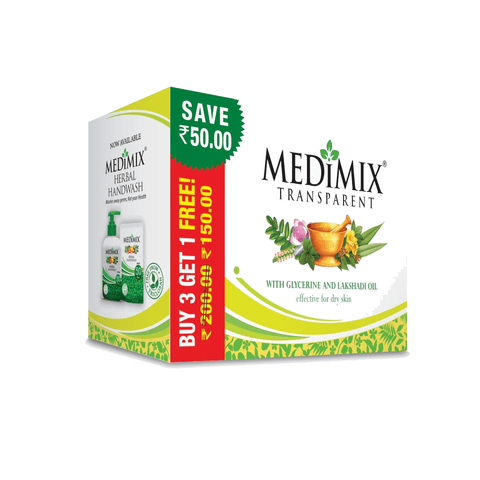 Medimix Transparent Soap Multipack (125g 3+1), 500 gm Box