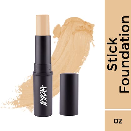 Nykaa SKINgenius Foundation Stick Conceal Contour & Corrector - Natural Buff 02 (9gm)