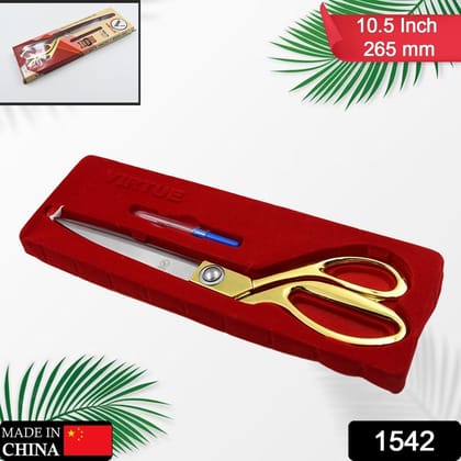 Stainless Steel Tailoring Scissor Sharp Cloth Cutting for Professionals  (Golden)-BIG