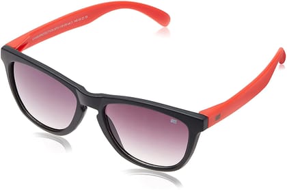 MTV Retro Square Violet Men Black Red Full-frame Plastic Solid UV 400 Protection Sunglass-MTV-116-C8