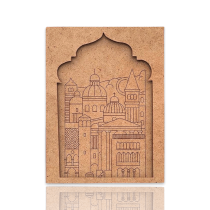 City Jharokha Design Premarked Cutout