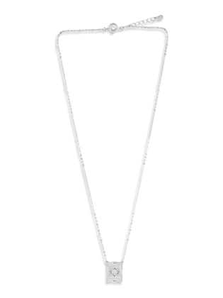 White Gold Hoop pendant with chain