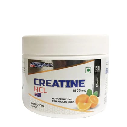 International Protein Creatine HCL 1500mg-50 Servings / Orange