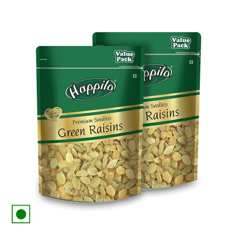 Happilo Seedless Raisins (250 gm x 2), 500 gm Pouch