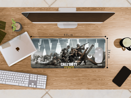 "CALL OF DUTY WW2" Gaming Mousepad- Elevate Your Gaming Experience-Medium (28CM x 60CM)