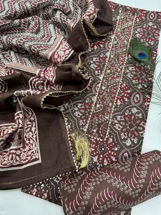 Hand Work Cotton Gota Suit
