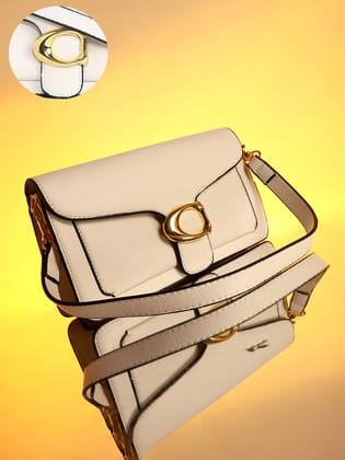 The Burg Shoulder Bag - Ivory White-Sling Bag