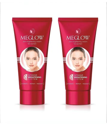 Meglow Skin Brightening Cream for Women it Hydrates and Evens Skin Tone 50g ( Pack of 2 )