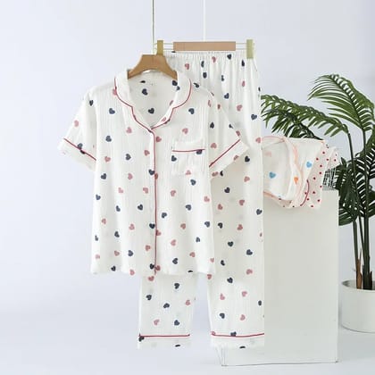 Terry Cotton Nightsuit-M