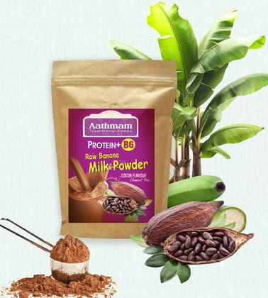 Aathmam Traditional Foods Protein Plus Raw Banana Milk Powder (Cocoa Flavour) 500 Gms